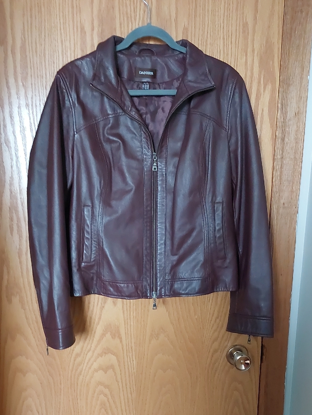 Danier Women's Leather Jacket - Deep Wine